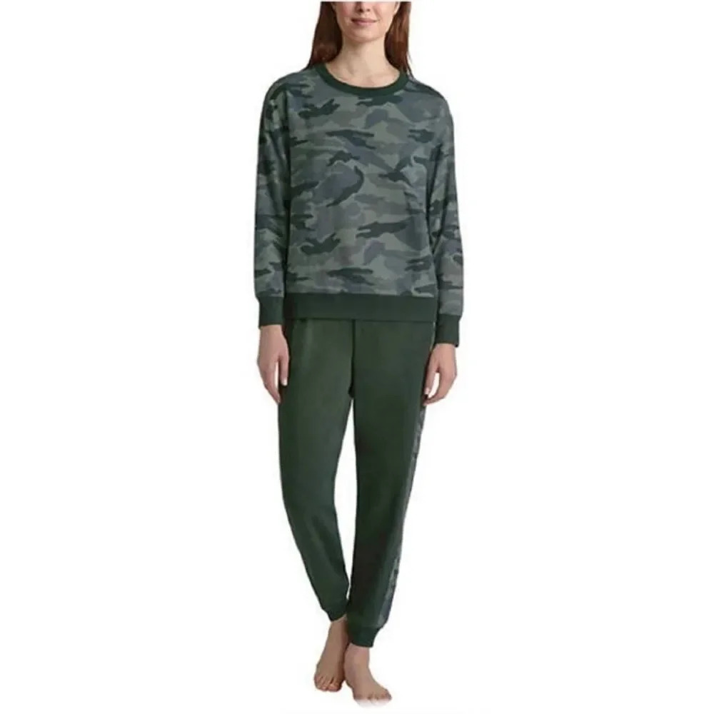 Woman’s camouflage two piece pajama set